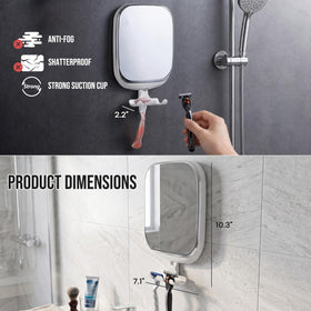 TAILI Shower Mirror in use during shaving