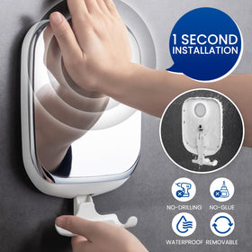 TAILI Shower Mirror mounted on wall in bathroom