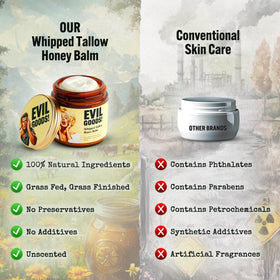 TALLOW BODY BALM Whipped Beef Tallow and Honey Balm application on skin