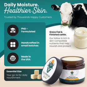 Tallowbourn Beef Tallow Balm 2oz back view