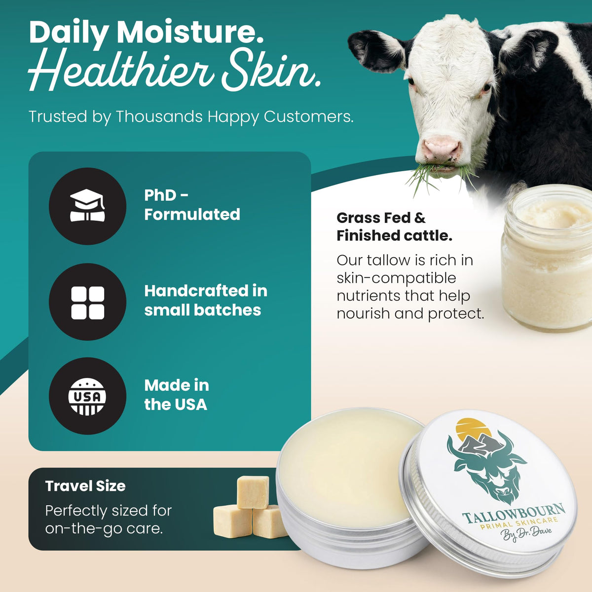 Tallowbourn Beef Tallow Balm texture close-up