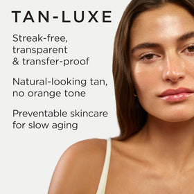 TAN-LUXE The Face Self Tan Drops mixed with moisturizer