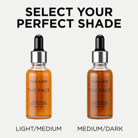 TAN-LUXE The Face Self Tan Drops packaging details