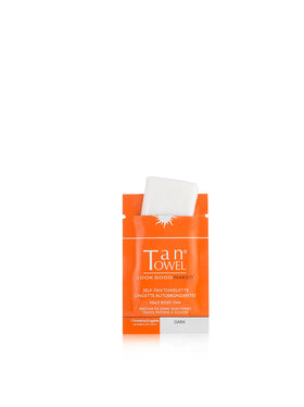 Tan Towel Half Body Tan Towelettes - Dark towelette close-up