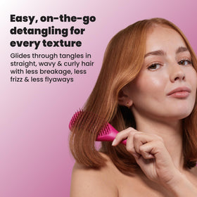 TANGLE TEEZER brush being used on wet hair