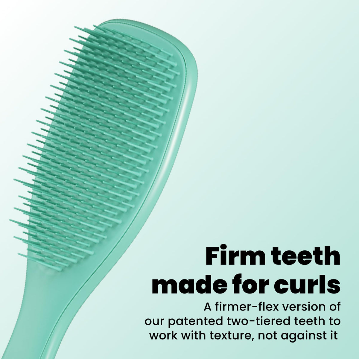 TANGLE TEEZER brush showing firm-flex teeth design