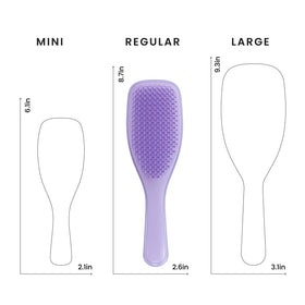 TANGLE TEEZER brush with curls being detangled