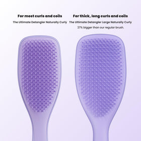TANGLE TEEZER brush with curly hair before and after use