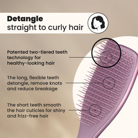 TANGLE TEEZER Chrome Ultimate Detangler Brush back view