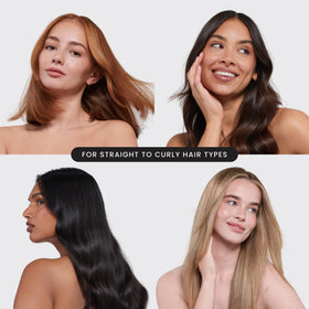 TANGLE TEEZER Chrome Ultimate Detangler Brush lifestyle scene with hair products