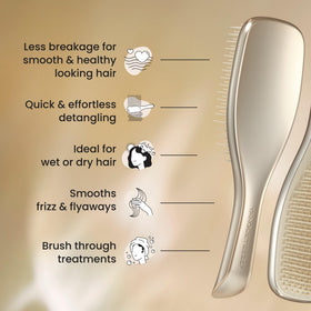 TANGLE TEEZER Chrome Ultimate Detangler Brush with packaging