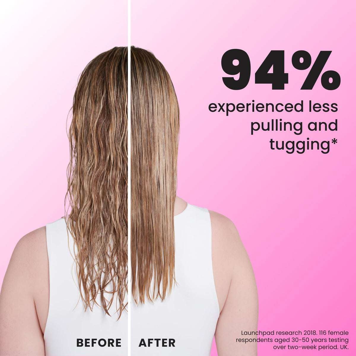 TANGLE TEEZER Fine Ultimate Detangler Brush back view