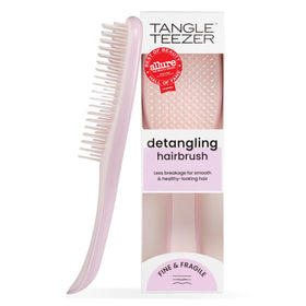 TANGLE TEEZER Fine Ultimate Detangler Brush front view in Pink Frost