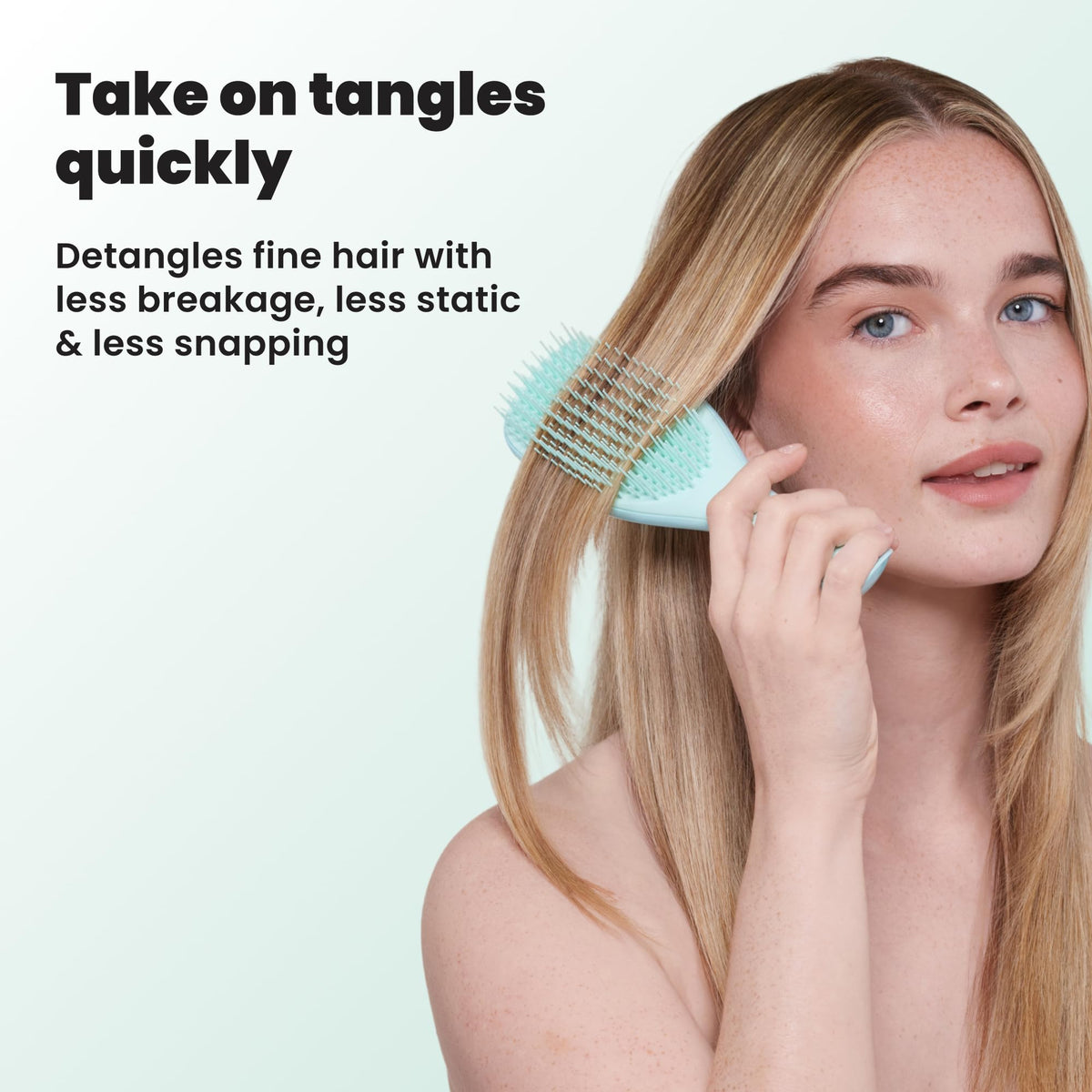 TANGLE TEEZER Fine Ultimate Detangler Brush Ice Blue packaging