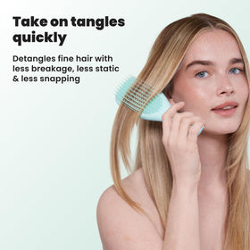 TANGLE TEEZER Fine Ultimate Detangler Brush Ice Blue packaging