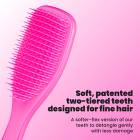TANGLE TEEZER Fine Ultimate Detangler Brush showing soft-flex teeth