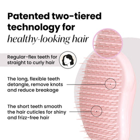 TANGLE TEEZER Mini Detangler Brush showing ergonomic design