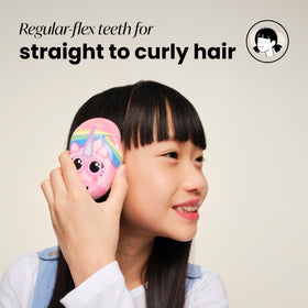 TANGLE TEEZER Mini Detangler Hair Brush for Kids in hand