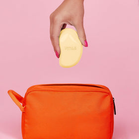 TANGLE TEEZER Mini Detangler Hair Brush in travel pouch