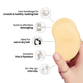 TANGLE TEEZER Mini Detangler Hair Brush in use on wet hair