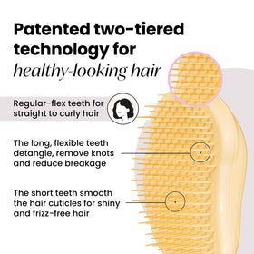 TANGLE TEEZER Mini Detangler Hair Brush showing ergonomic design