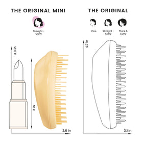 TANGLE TEEZER Mini Detangler Hair Brush with children's hands