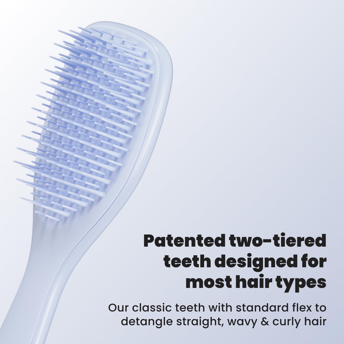 TANGLE TEEZER Mini Hair Brush Digital Lavender side view