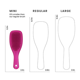 TANGLE TEEZER Mini Hair Brush displayed with packaging