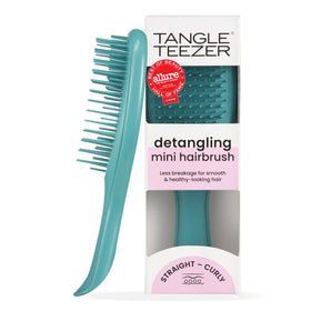 TANGLE TEEZER Mini Hair Brush front view in Teal