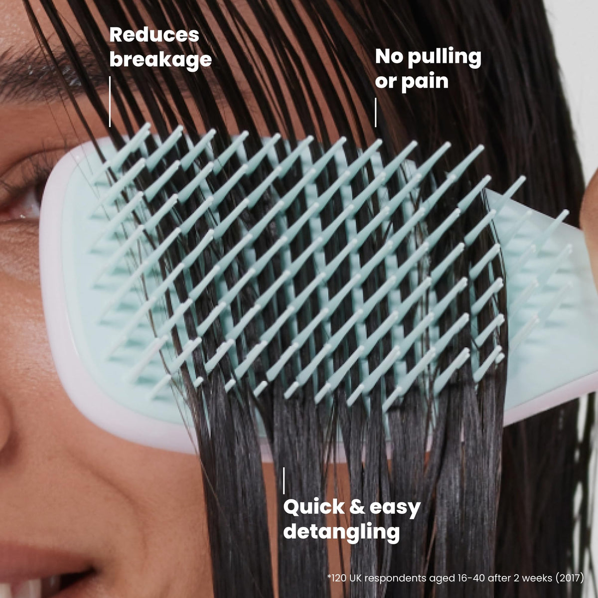 TANGLE TEEZER Mini Hair Brush in a gym bag