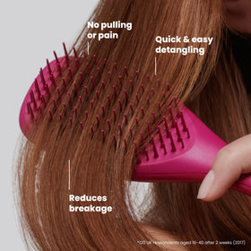 TANGLE TEEZER Mini Hair Brush in a gym bag for travel