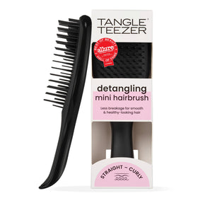 TANGLE TEEZER Mini Hair Brush in black front view