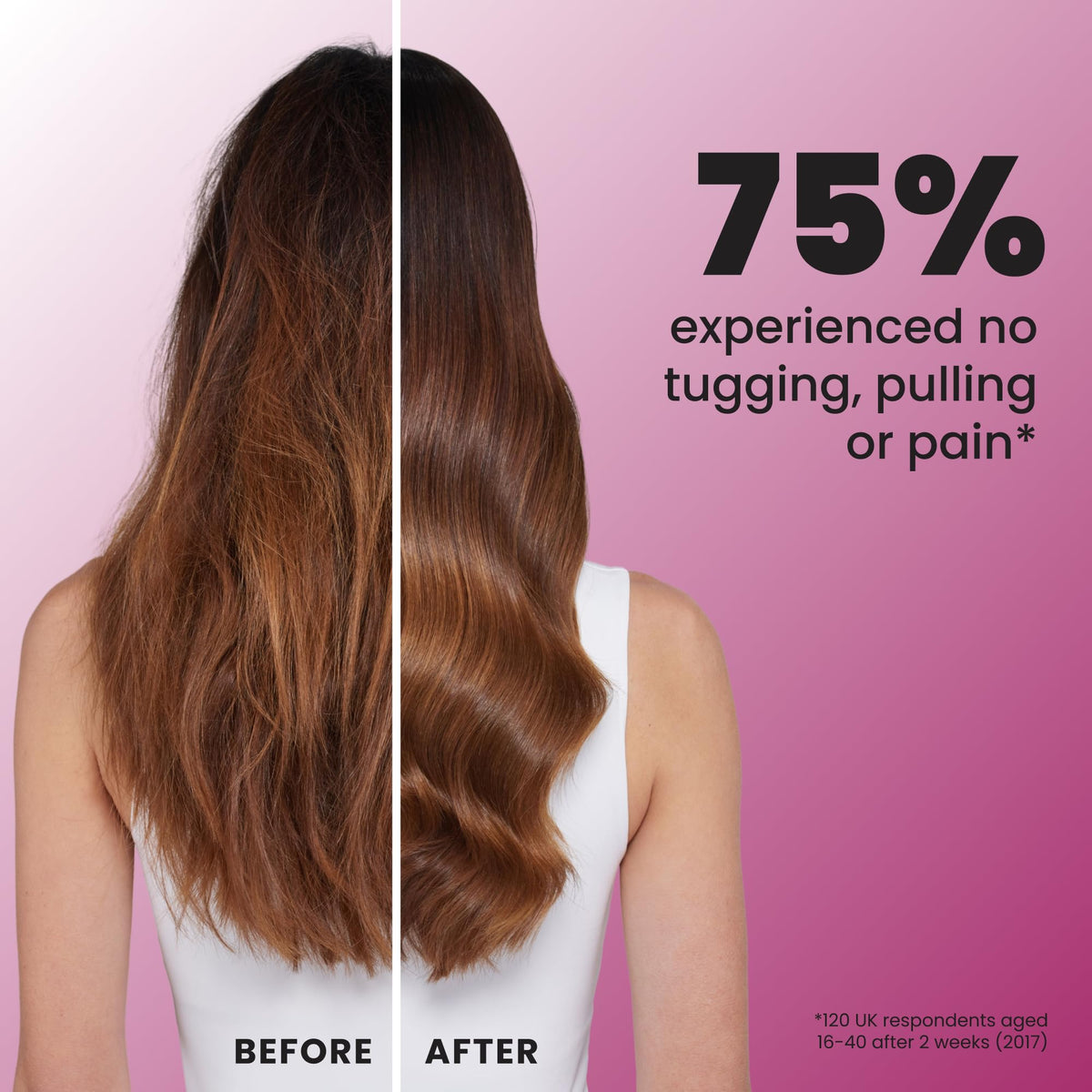 TANGLE TEEZER Mini Hair Brush on a bathroom counter