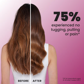 TANGLE TEEZER Mini Hair Brush on a bathroom counter
