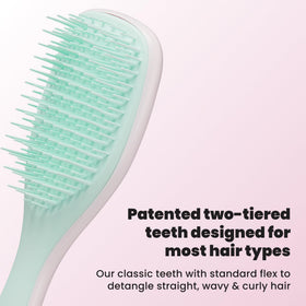 TANGLE TEEZER Mini Hair Brush showing two-tiered teeth design