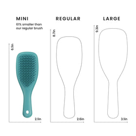 TANGLE TEEZER Mini Hair Brush with hair strands detangled