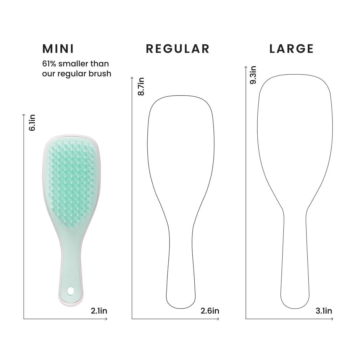TANGLE TEEZER Mini Hair Brush with packaging
