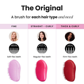 TANGLE TEEZER Original Detangler Brush with hair products