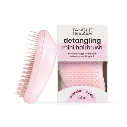 TANGLE TEEZER Original Mini Detangler Hair Brush in Millennial Pink front view