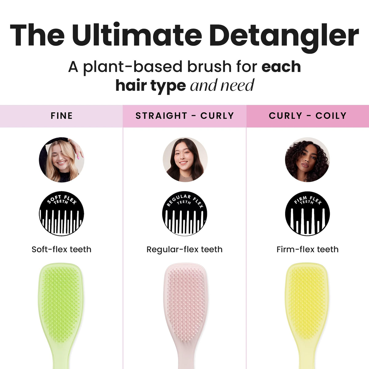 TANGLE TEEZER Plant-Based Ultimate Detangler Brush side view