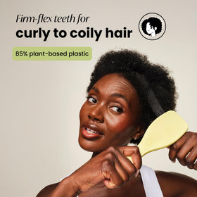 TANGLE TEEZER Plant-Based Ultimate Detangler Curly Hair Brush side view