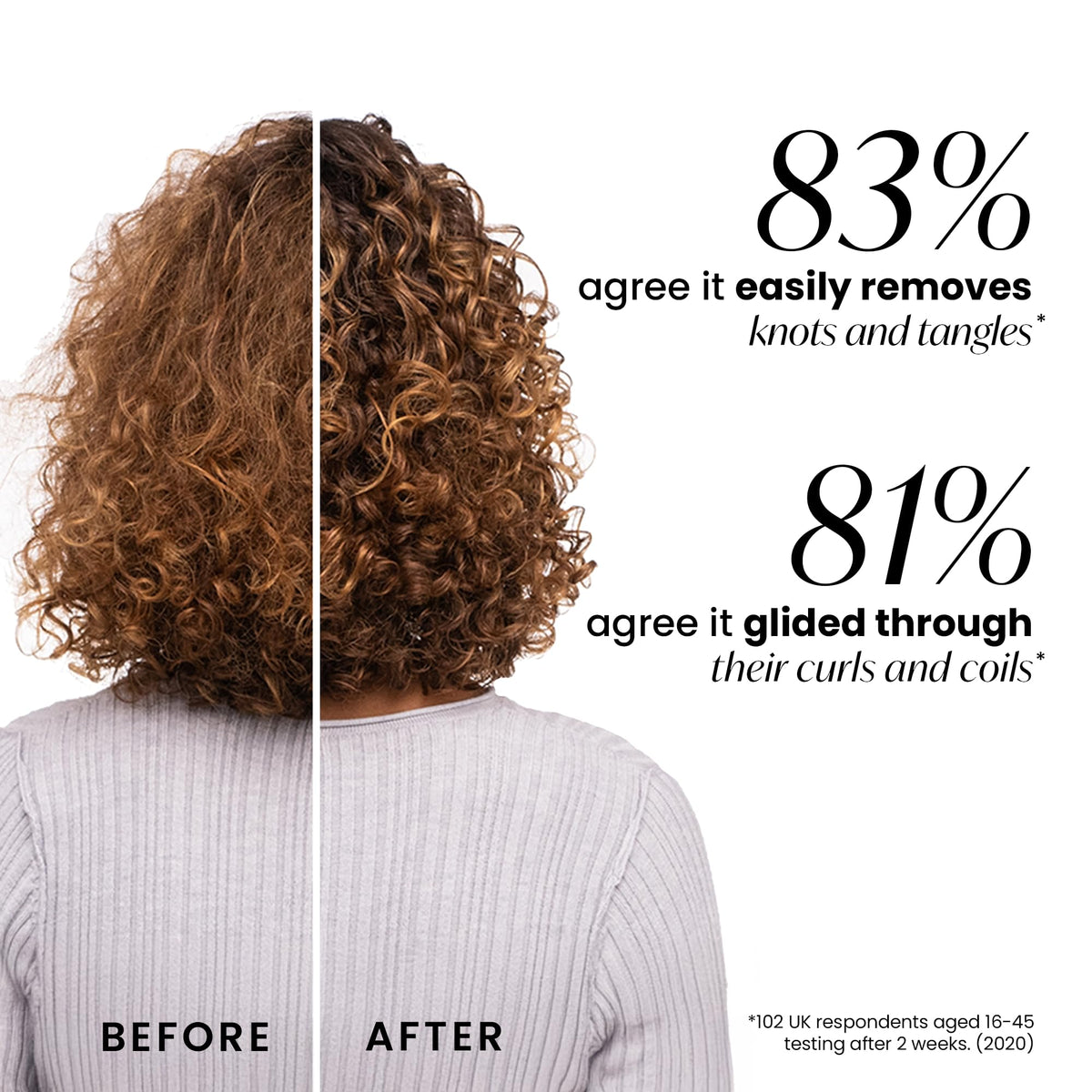 TANGLE TEEZER Plant-Based Ultimate Detangler on a bathroom counter