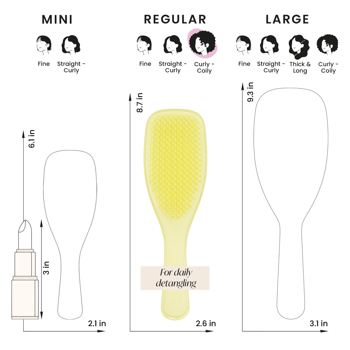 TANGLE TEEZER Plant-Based Ultimate Detangler with hair products