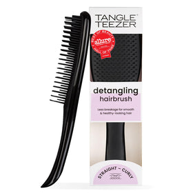 TANGLE TEEZER Ultimate Detangler Brush front view in Liquorice Black