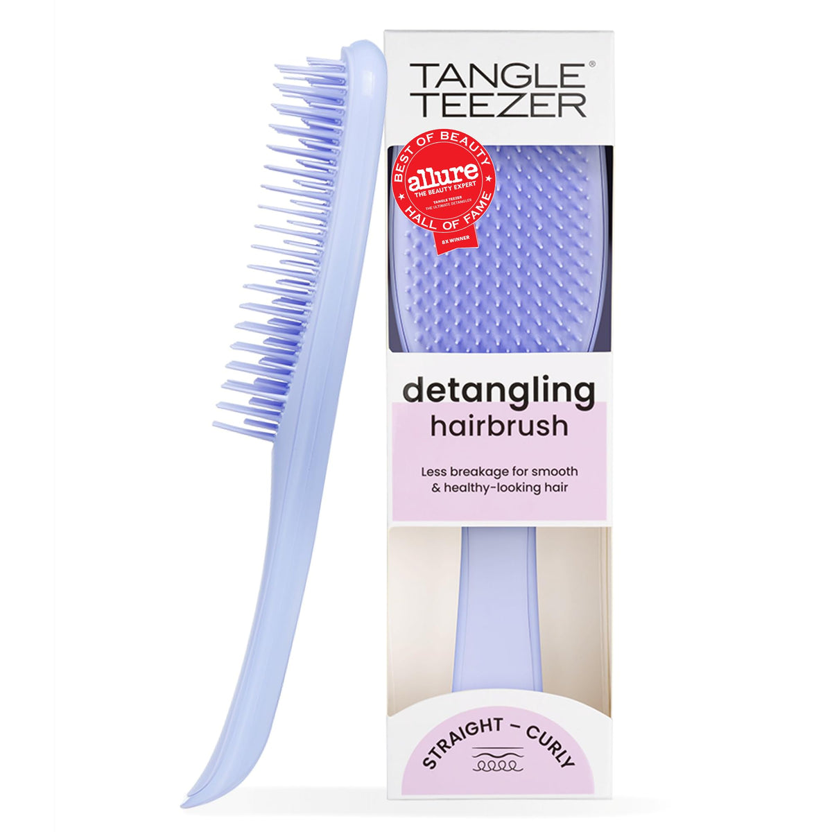 TANGLE TEEZER Ultimate Detangler Brush front view in Sweet Lavender