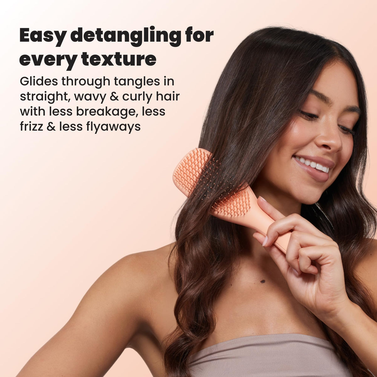 TANGLE TEEZER Ultimate Detangler Brush in use on dry hair