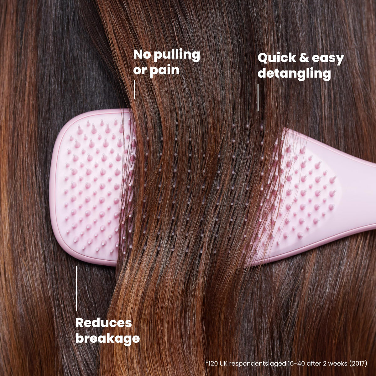 TANGLE TEEZER Ultimate Detangler Brush in use on wet hair