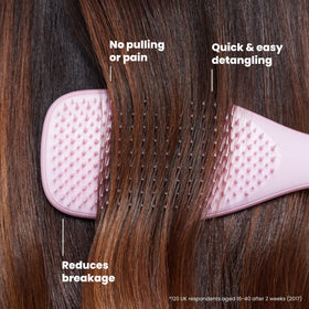 TANGLE TEEZER Ultimate Detangler Brush in use on wet hair