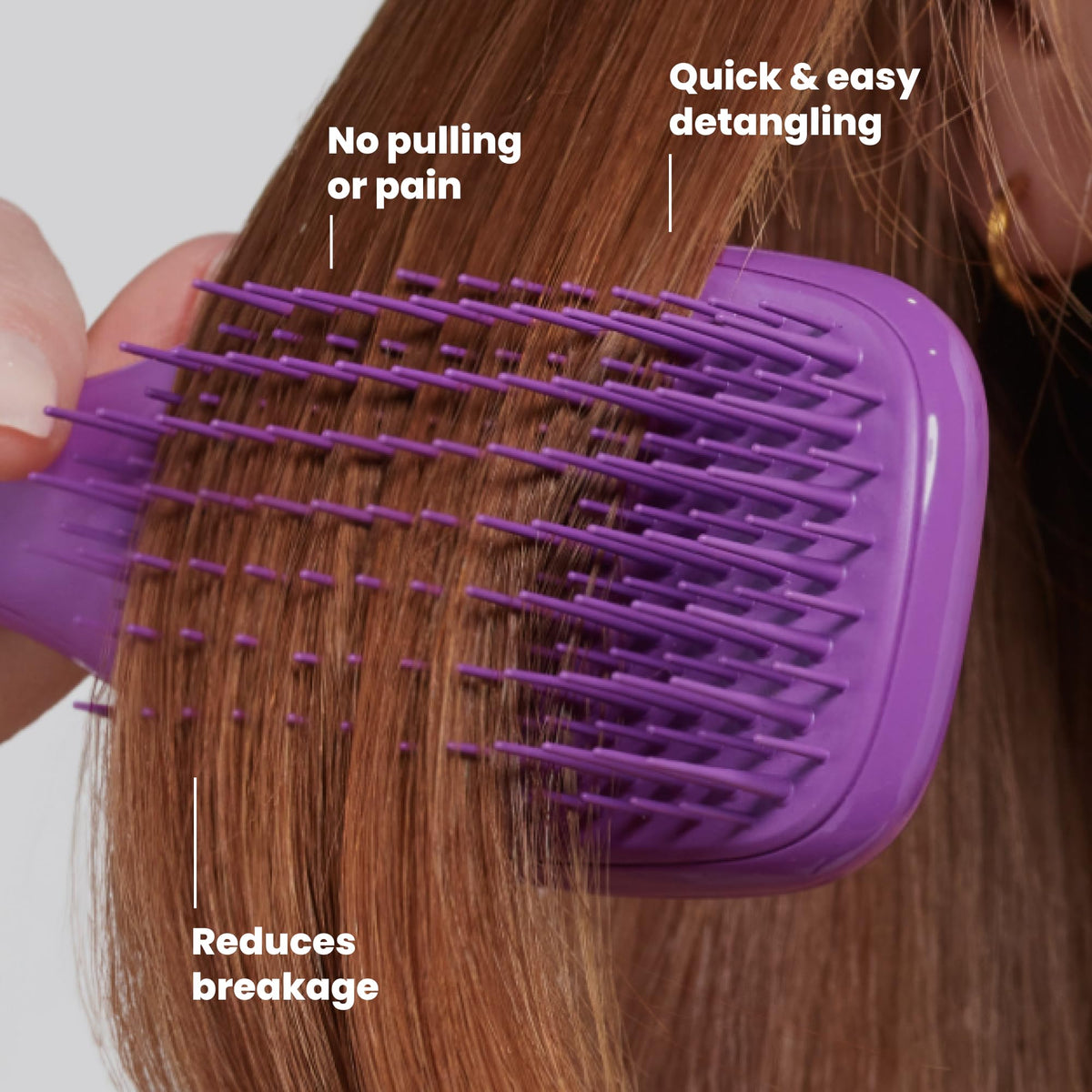 TANGLE TEEZER Ultimate Detangler Brush in use on wet hair