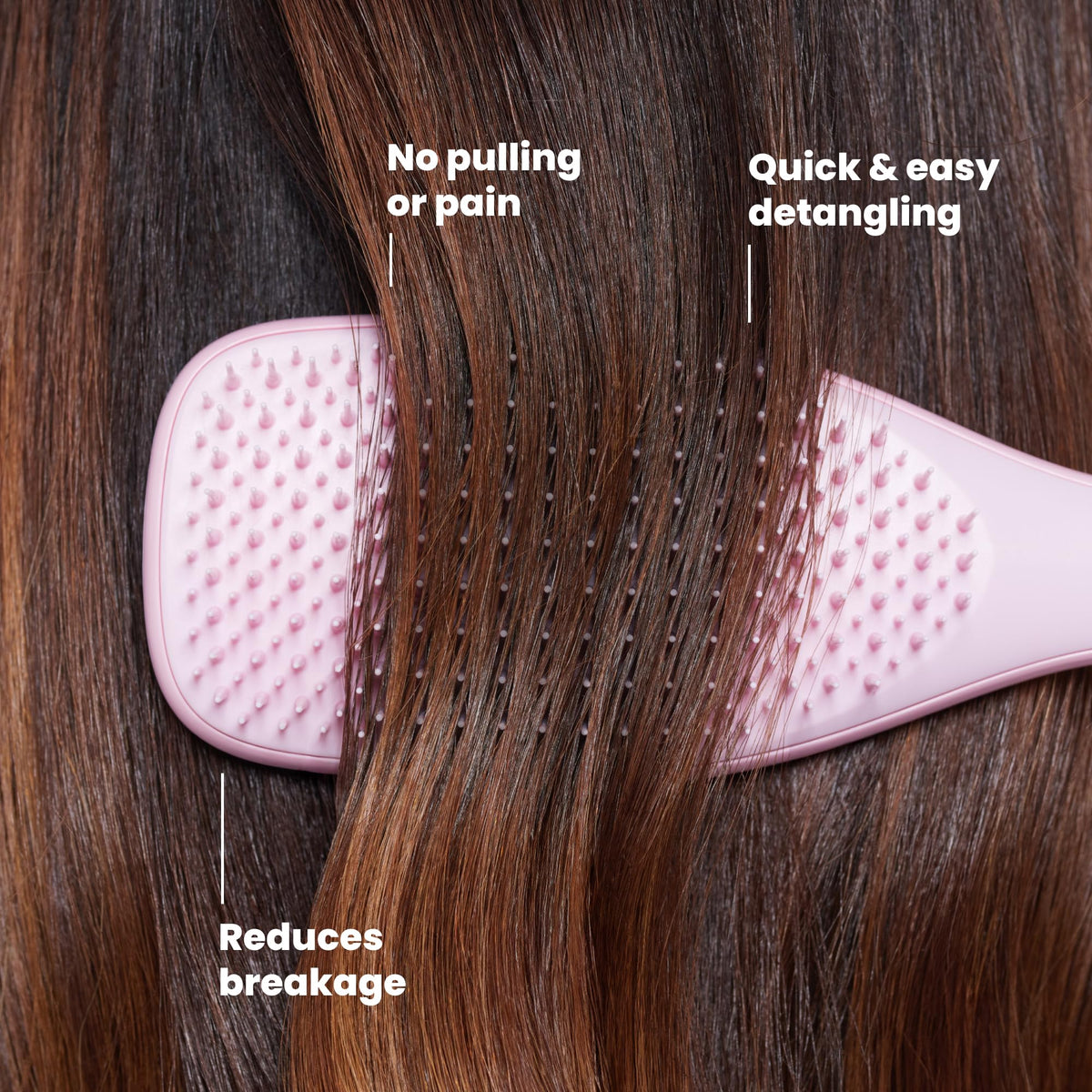 TANGLE TEEZER Ultimate Detangler Brush in use on wet hair